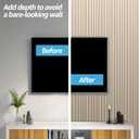Art3d WPC Wainscoting Panels, 16-Pack 48 x 6 Inch 3D Wall Accents for Interior Wall Decor, Living Room, Bedroom, Oak