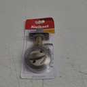 Kwikset 663 Deadbolt Unkeyed Deadbolt Lock, Satin Nickel Round Interior Turn Piece for Front Entry Door, with Latch and Adapter, No Exterior Assembly