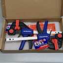 WORKPRO 6" Clamps for Woodworking 2-Pack, Quick-Release Wood Clamps/Spreader Light Duty, One Hand 150 LBS Load Limit, Ideal for Woodworking and DIY Projects