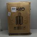 Coolife Luggage Expandable(only 28") Suitcase PC+ABS with TSA Lock Spinner 20in 24in 28in (navy, L(28IN))