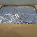 palassio Blue Grey 100% Cotton Quilt California Cal King Size Bedding Sets with 2 Pillow Shams, Oversized Lightweight Bedspread Shabby Chic Coverlet, Soft Bed Cover for All Season, 3 Pieces
