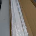 Cordless Faux Wood Blinds 45" W x 72" H, 2 Inch Slat Horizontal Windows Blinds with Crown Valance, Room Darkening, White Blinds for Home Interiors.