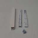 Folding Shelf Brackets 12 Inch - White Metal Heavy Duty Brackets - Collapsible Wall Mounted Shelf Bracket for Work Table, Ironing Board, DIY Table Work Bench, 2 Pack Folding Shelf Hinge Load 132lb