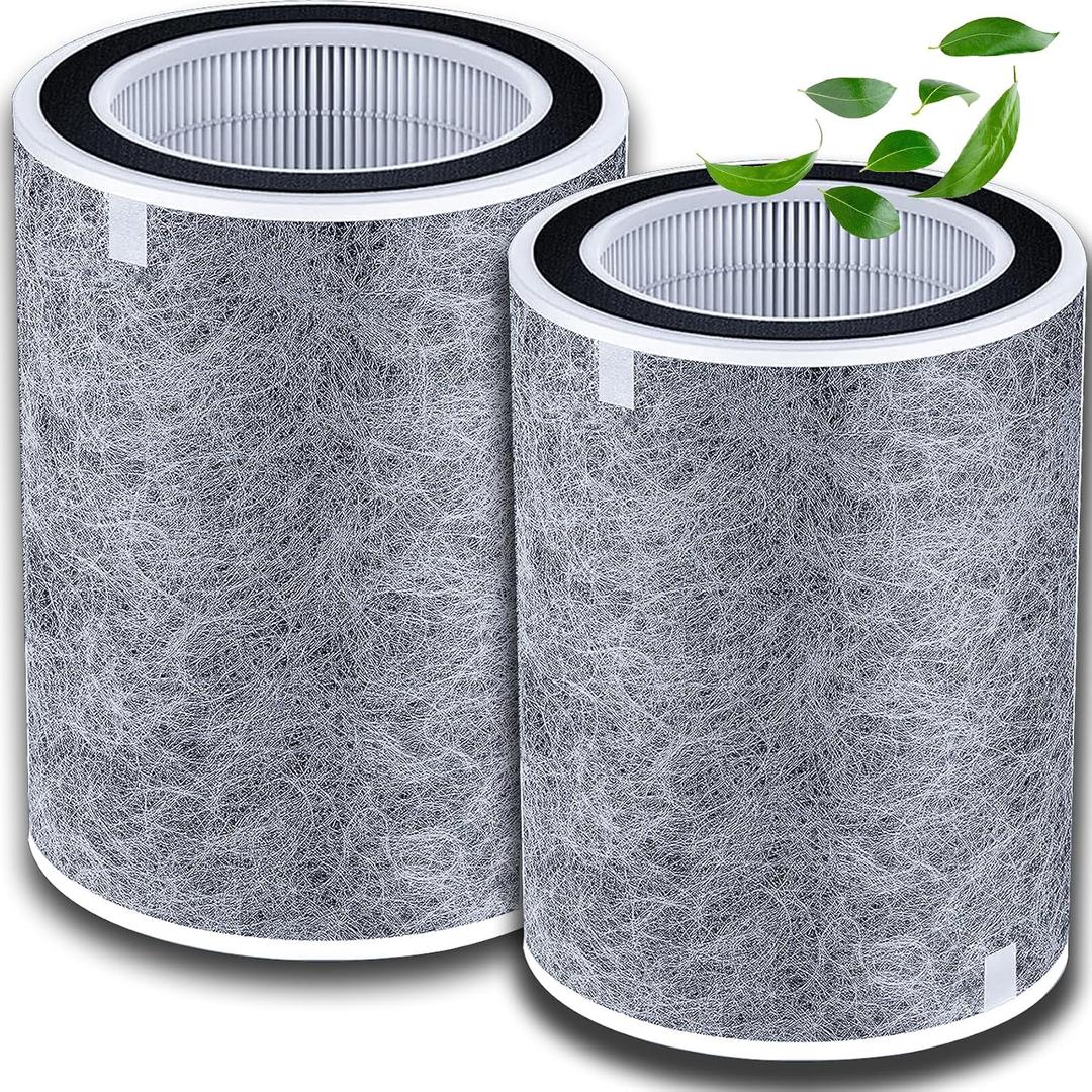 Upgrade HP202 HP201 Replacement Filter(Silent and Efficient) Compatible with Shark HP200,HP300 Series HP201 HP202 HP232 HP301 HP302 UA205 HP302 HC501 HC502 AP1000 Air MAX,(2PACK)