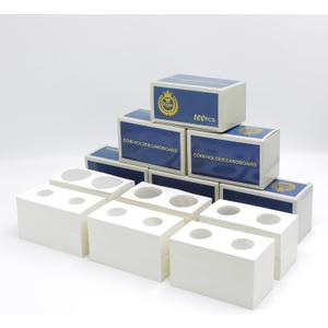 Boen 600PCS Coin Flips in 6 Sizes Cardboard Coin Holders for Colletors 2x2 inch Coin Cardboard Coin Flips for Coin Collection (Coin Flips 6-600pcs)