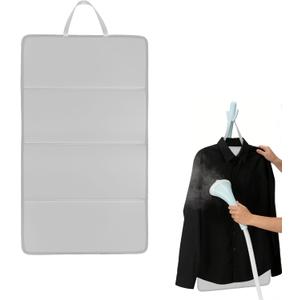 Over the Door Ironing Board, Steam Board for Clothes, Foldable Steam Board with Heat-Resistant Pad for Vertical Steaming in Small Spaces