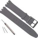 GreenOlive Ultra-thin Replacement Waterproof Silicone Rubber Watch Strap Watch Band for Swatch Skin Series