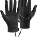 Heated Gloves for Men & Women, USB Electric Heating Gloves with Touchscreen, Waterproof Windproof Thermal Winter Gloves for Motorcycle Riding, Skiing, Hiking & Outdoor Work