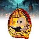 Halloween Ghost Reading Book Lamp Halloween Ghost Night Light with Flickering Effect, Halloween Lights Indoor Ghost Decor