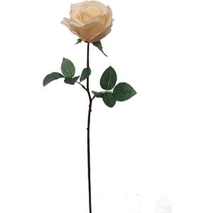 4-Pack 27 Real Touch Peach Roses Artificial Silk Flowers with 4 Blooms Lifelike Faux Roses for Wedding Bouquets, Centerpieces & Home Décor