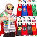 Roko Toys for 3-10 Year Old Boys, Superhero Capes for Kids Dress up Costumes Party Supplies Present Chistmas Gifts Stocking