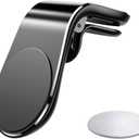 Mobile Phone Navigation Magnetic Bracket,Magnetic Navigation L Bracket 360 Rotatable Magnet Universal Car Cellphone Holder,Strong Magnet Mount for Any Smartphone (Galaxy Black)