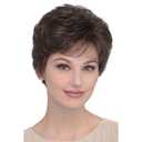 Short Brown Pixie Wig Synthetic Layered Cosplay Hair Full Wigs for White Women (Brown mixed Blonde)