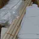 Teepee Play Tent for Kids with Padded Mat & Lights & Carry Case Playhouse for Girls Boys(White)