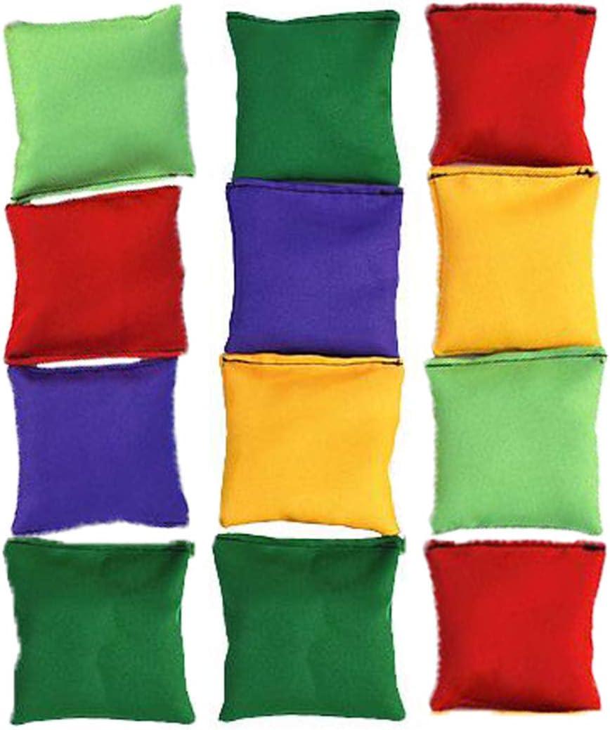 12 Pack 2inch/5cm Nylon Bean Bags Children Family Adults Outdoor Yard Games Bean Bag Toss Carnival Toy Bean Bag Toss Game