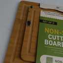 Socisen 3 Packs Bamboo Cutting Board Set with Non Slip Feet and Over Sink Nice Solid Thick Wood Juice Groove Chopping Board Extra Large Big Small Best Hardwood Kitchen Counter Organic Vegetable (Brown)