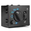 Headlight Switch Headlamp Dimmer Switch Compatible with 2003-2006 Cadillac Escalade Chevy Avalanche Silverado Suburban Tahoe GMC Sierra Yukon, Replacement for 19381535, Blue Light