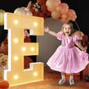 imprsv 3FT Block Marquee Letters, Marquee Light Up Letters for Birthday Baby Shower Party Backdrop Decor, Large Light Up Letters for Wedding Decorations Engagement Party Decorations, Letter E