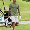 COOFANDY Mens Polo Shirt Short Sleeve Moisture Wicking Quick-Dry Golf Polo Athletic Tennis Collared T-Shirts (S)