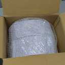 Nervure 100PCS White and Silver Plastic Plates - 10.25Inch Silver Disposable Plates - Heavyweight Dinner Plates for Wedding & Party & Holiday