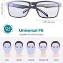 Prospek Blue Light Glasses Reading for Men and Women, For Computer Use, Blue Light Protection, Clear Lens 0 to +1.0 Diopters