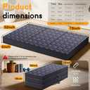 Ciremiv Tri-Folding Mattress Full Size,6 Inch Guest Bed with Washable Cover