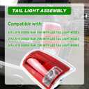 Lochnchn LED Tail Light Assembly Compatible with 2013-2018 Dodge Ram 1500,2014-2018 Ram 2500 3500 Right Passenger Side Led Taillights Rear Outer Tail Lamp Replace CH2801203 68093078AB