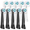 O Replacement Heads Compatible with Oral B iO 2/ 3/ 4/ 5/ 6/ 7/ 8/ 9/ 10/ Deep Clean Electric Toothbrush, Brush Heads Compatible with IO for Teeth Clean (10 Black/ White)