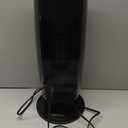 Amazon Basics Oscillating Tower Heater, With Digital Display, Remote Control, Timer, Over-Heat and Tip-Over Protection, Room Temperature Sensor, 2 Heat Settings, 1500W, Black, 8.6"D x 8.6"W x 23"H