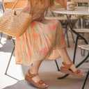 FUDYNMALC Sandals for Women Dressy Wedge: Comfortable Summer Shoes 2025 Walking Platform Footwear for Beach Vacation