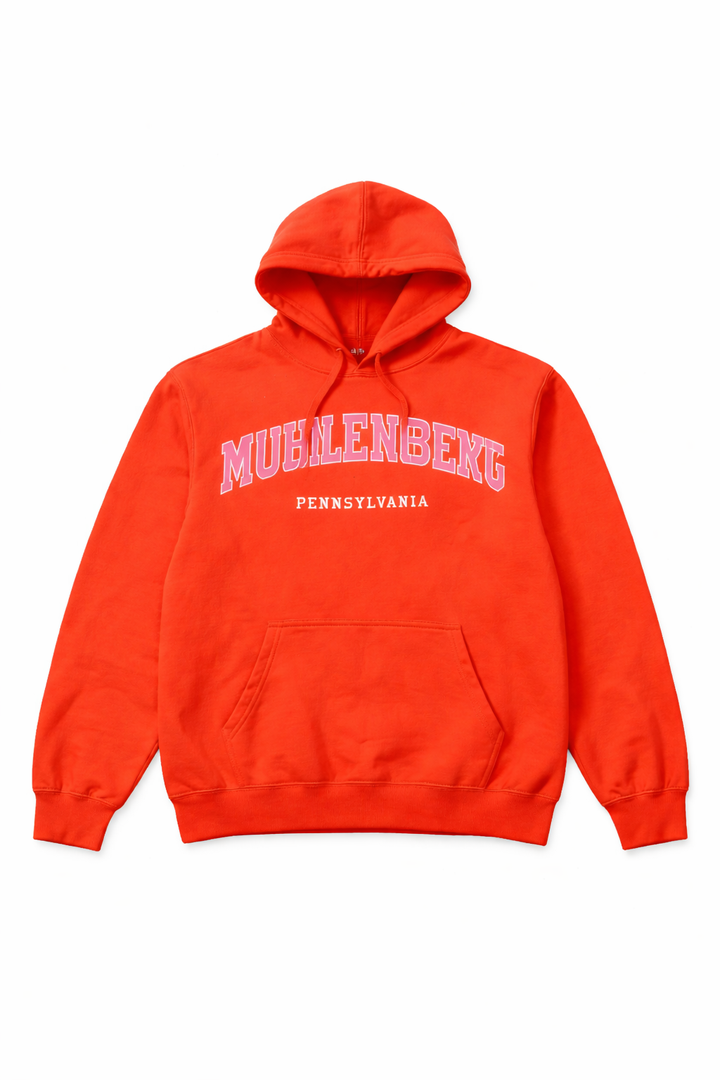 Muhlenberg Pennsylvania PA Vintage Athletic Sports Design Pullover Hoodie
, Red. Small Size