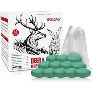 Deer Repellent Ball 12 Pcs: Effective Deer Deterrent for Garden, Protect Your Plants with Powerful Repellents Deer for Flowers, Shrubs & Trees