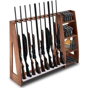 Wooden Walnut Gun Rack with Holder, Indoor Floor Standing Rifle Rack, 
Product Dimensions	32.68"D x 12.2"W x 5.31"H