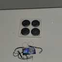 Smart Tags-4 Pack Android, Air Tracker Tags for Android, Bluetooth Smart Tags for Android, Luggage Tracker Works with Google's Find Hub App, Key Finders Item Locator for Keys, Wallets, Suitcases, Pets (Black)