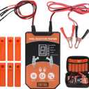 CMTOOL Fuel Injector Tester and Cleaner Tool Kit, Upgraded 6 Cleaning Adapters & 8 Pulse Modes, DIY Tool, Car Fuel Injector Cleaner Kit, 5V/12V Output Voltage Level
