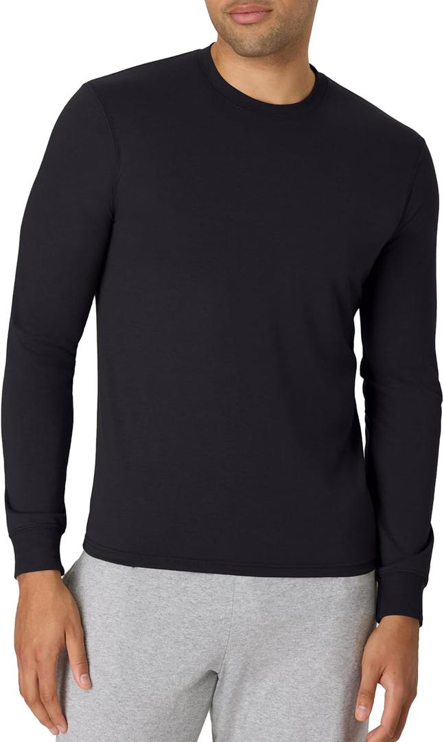 Hanes Men's Originals Long Sleeve T-Shirt, Lightweight Tri-Blend Jersey Tee for Men (X-Large, Black)