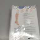 Truform Zipper Compression Stockings, 15-20 mmHg Medical Socks, Women and Men, Knee High, Open Toe, Beige, Large