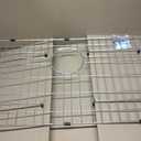 Sink Grid 26" X 14 1/16", Kitchen Sink Grid, Sink Protectors for Kitchen Sinks, Stainless Steel Material, Sink Bottom Grid with Rear Drain for Single Bowl (26" X 14 1/16")