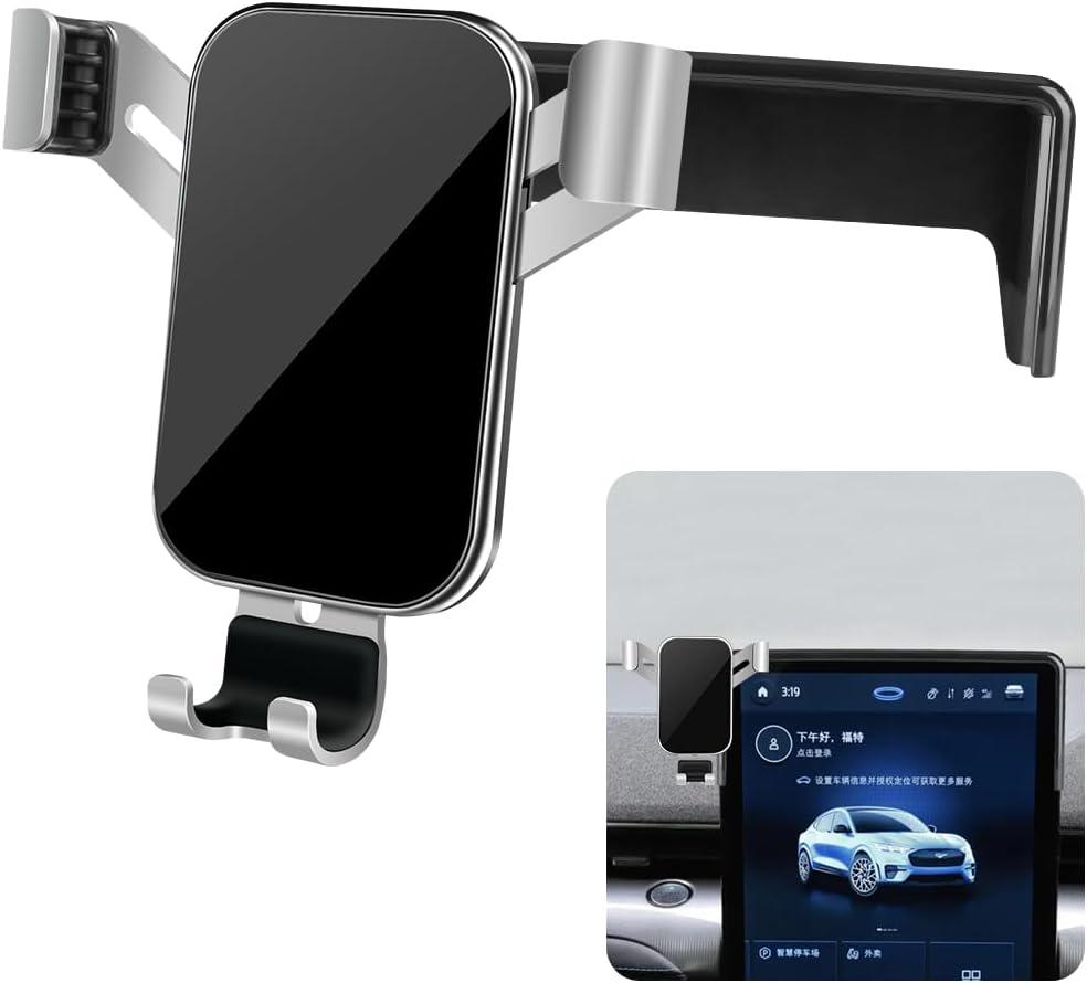 LUNQIN Car Phone Holder for Ford Mustang Mach E 2021 2022 2023 2024 2025 Mach-E SUV Auto Interior Accessories Best Cell Phones Mount Cellphone Mobile Cradle Charging Navigation Bracket Screen Stand LUNQIN Car Phone Holder for Ford Mustang Mach E 2021 2022 2023 2024 2025 Mach-E SUV Auto Interior Accessories Best Cell Phones Mount Cellphone Mobile Cradle Charging Navigation Bracket Screen Stand