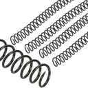 PATIKIL 14mm(9/16") Plastic Spiral Binding Coils, 20 Pcs Binding Spirals 115 Sheet Capacity 3:1 Pitch Binding Spirals for Binding Paper Sheets, Black