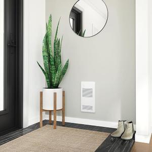  Pulsair Electric Wall Fan Heater – 750W or 1500W / 120V – Ultra-Quiet Nichrome Element Heater – Heats Quickly – No Built-In Thermostat (ARWF1501W) – White