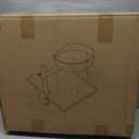 Cat Desk Bed with Mat - Adjustable Metal Cat Beds for Indoor, 360 Rotating Elevated Desk Nest Pet Hommock, Desktop Kitten Furniture for Home Office, Black