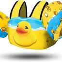 Chriffer Kids Swim Vest Life Jacket for 30-55 Pounds Boys and Girls, Toddler Floaties with Shoulder Harness Arm Wings for 2,3,4,5,6,7 Years Old Baby