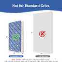 Mini Crib Mattress 38" x 24" x 4"- Firm Support and Comfort Premium Foam,Noiseless and Odorless,Hypoallergenic Mini Crib Mattress,Fits Mini and Portable Cribs,Dual Sided with Soft Breathable Fabric