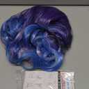 Long Blue Purple Wigs for Women Multi Color Mermaid Wig Long Wavy Middle Part Wig Colorful Wigs for Cosplay Party