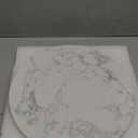 DEAYOU Marble Lazy Susan, Natural Marble Round Tray Turntable Cake Stand, 12" Lazy Susan Cheese Board with Silent Rotating for Serving, Table Display, Cupcake, White, Revolving Cake Leveler Spinner