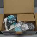 Cambom Rotary Cheese Grater Hand Crank Cheese Shredder for Fresh Cheese, Vegetable, Nuts,Non-slip Suction Base, Free Cleaning Brush Three Blades, Blue