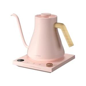 INTASTING Electric Kettles, Gooseneck Electric Kettle, ±1℉ Temperature Control, Stainless Steel Inner, Quick Heating, for Pour Over Coffee, Brew Tea, Boil Hot Water, 0.9L Pink