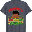 Mommy's Juneteenth Prince Black Boy Toddler Baby Boys Funny T-Shirt, 2T