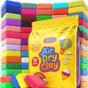 FlyFlag Air Dry Clay - 70 Colors, Ultra Light and Soft, Non-Toxic Modeling Clay for Kids with Tools and Tutorials, for Creative Play and Learning